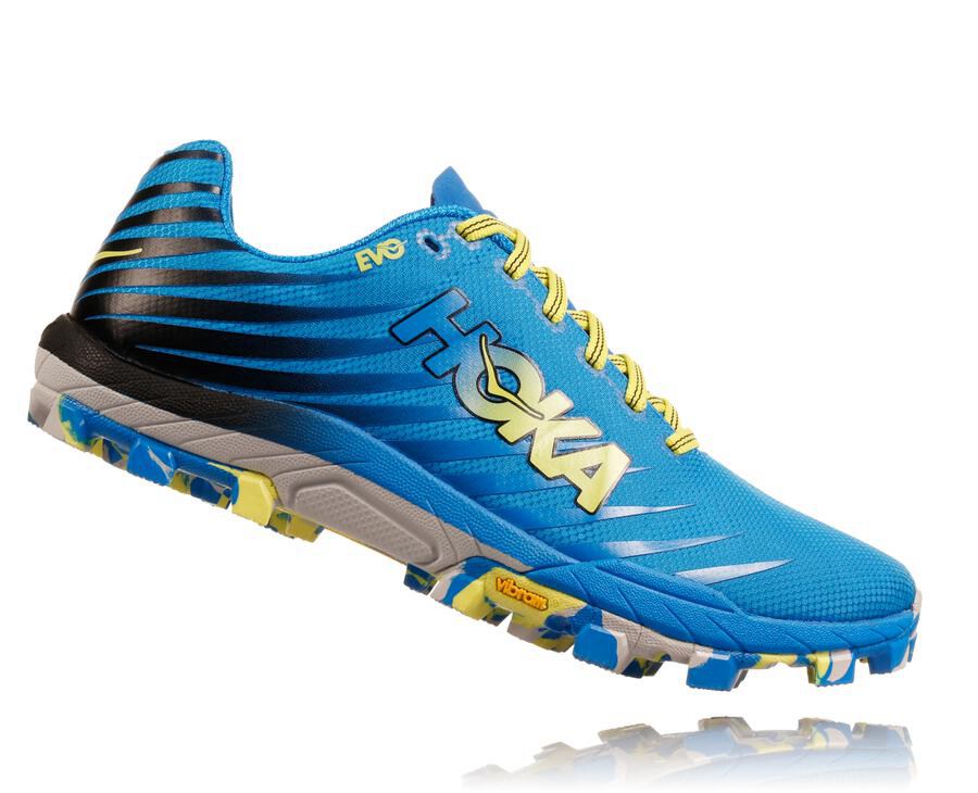 Hoka Australia One One EVO Jawz - Mens Trail Shoes Blue - WUQXS-3978